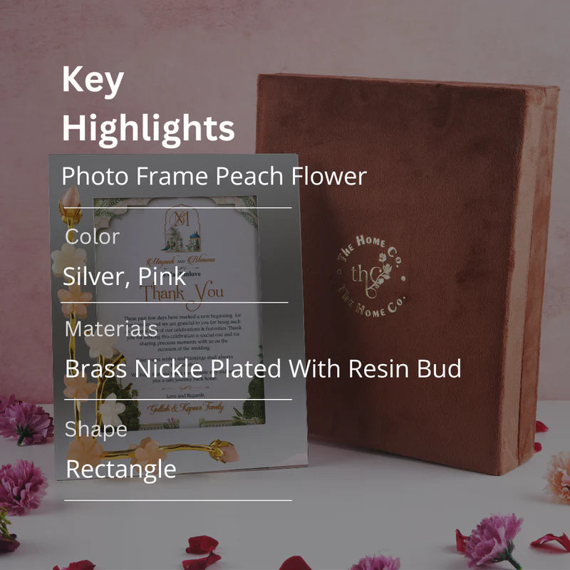 Photo Frame Peach Flower