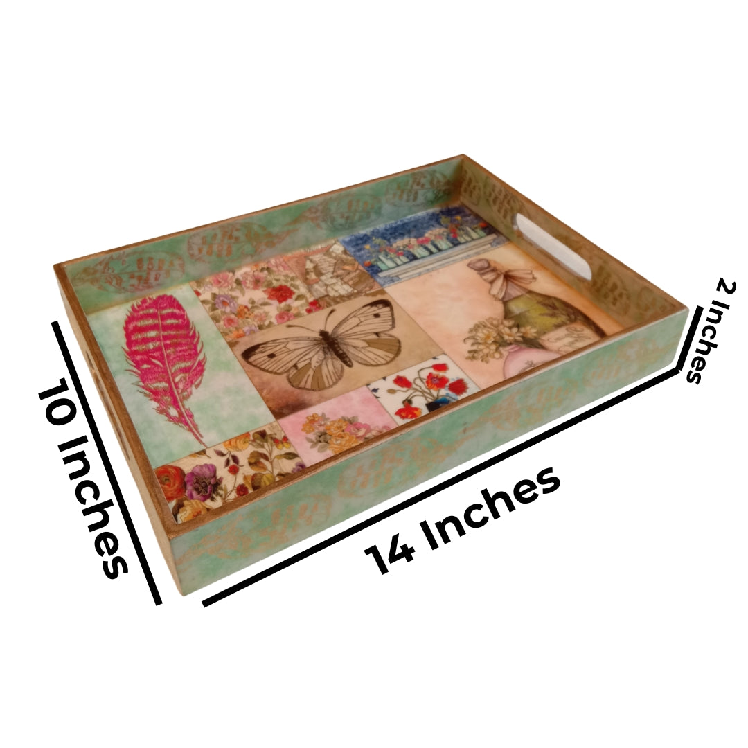 large butterfly single tray