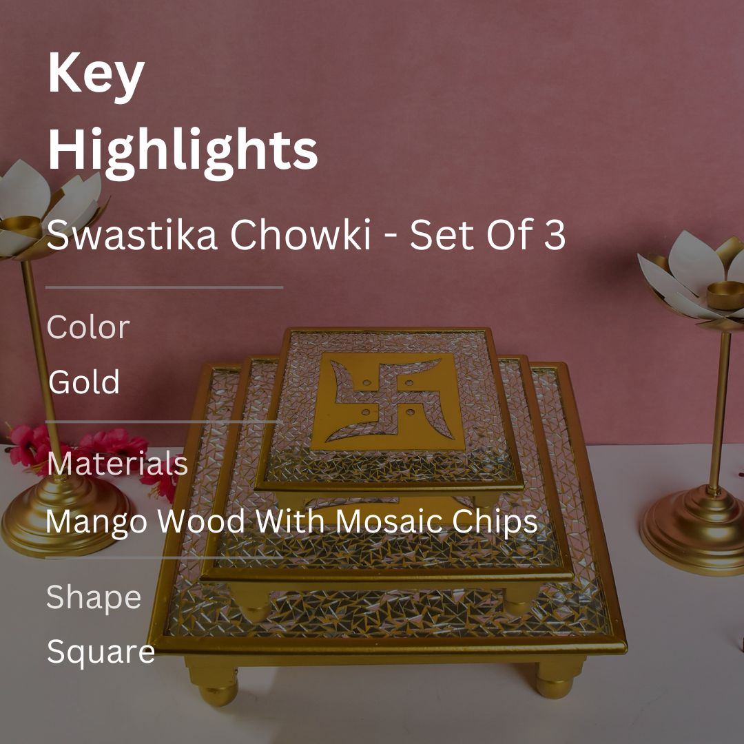 Swastika Chowki Set Of 3