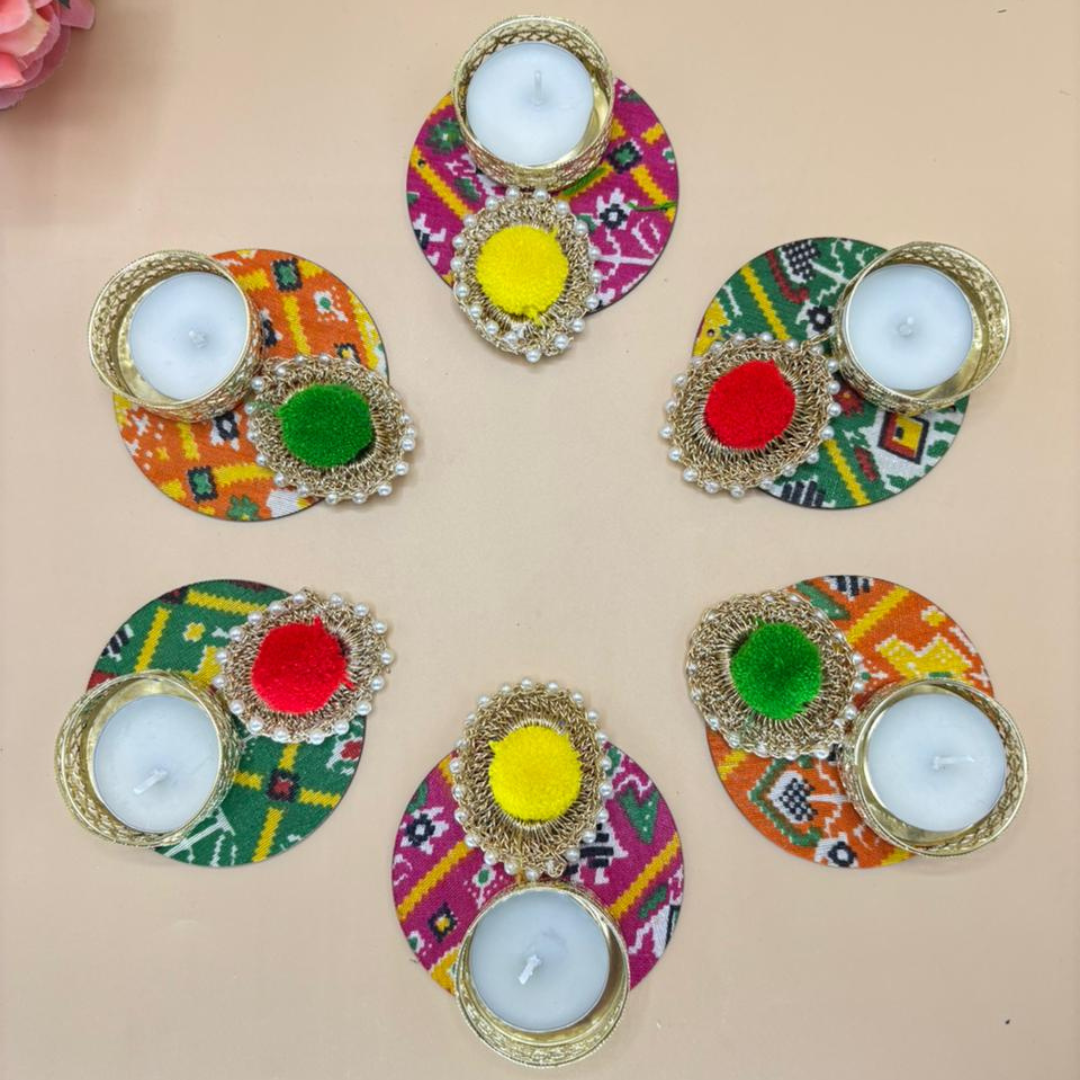 Patola Tea Light Set Of 6