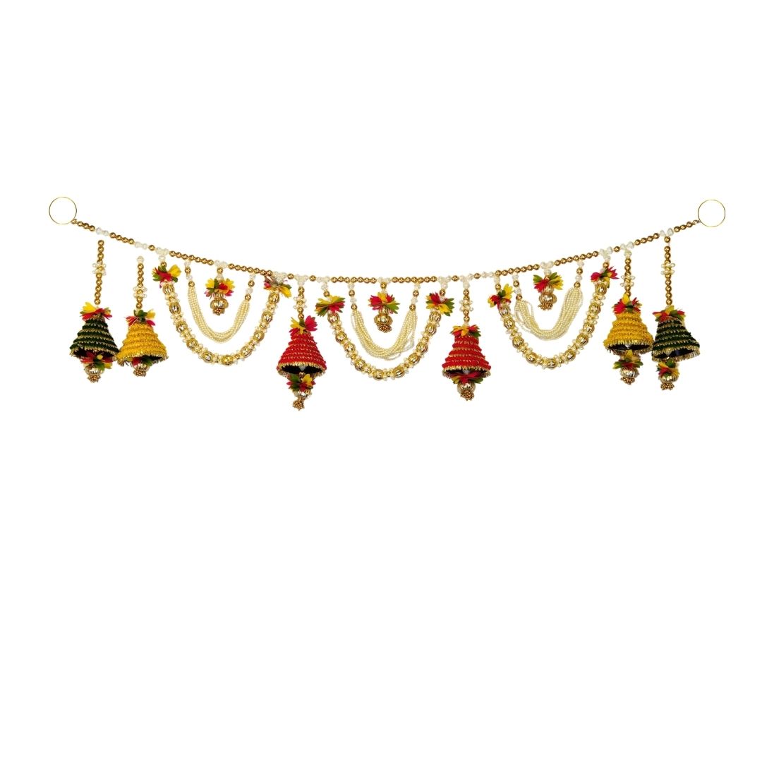 Regal Bells And Beads Floral Toran