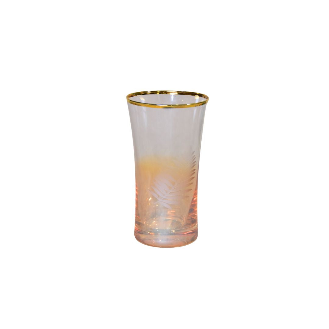 Water Glass Set Of 6 - Golden Maple Leaf