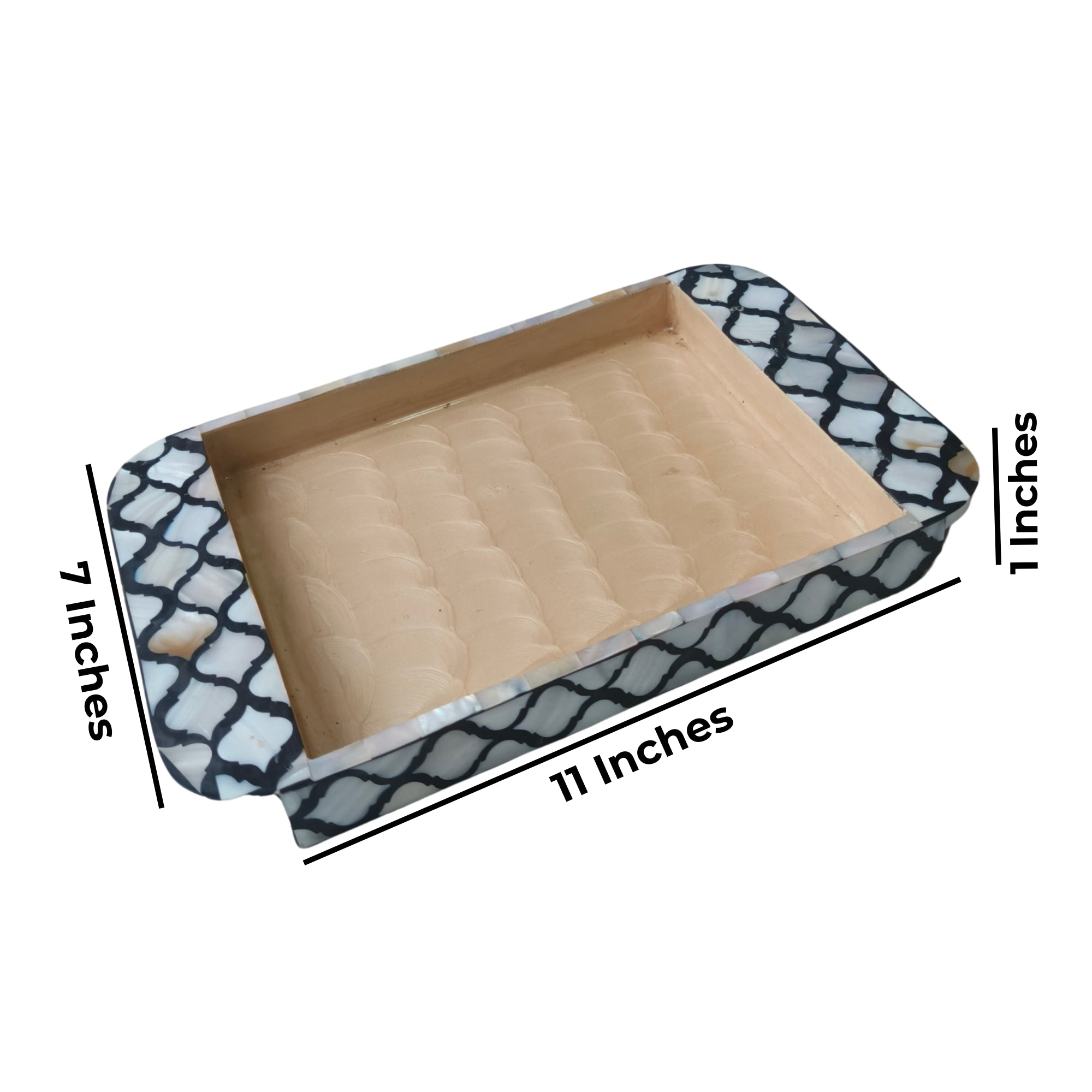 White Black Chemical MOP Tray set of 2