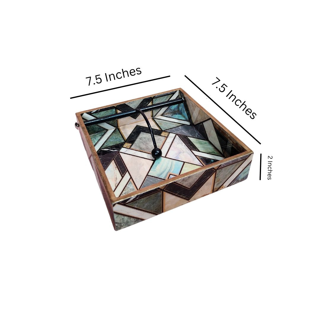 Square Tissue Holder - New Onyx