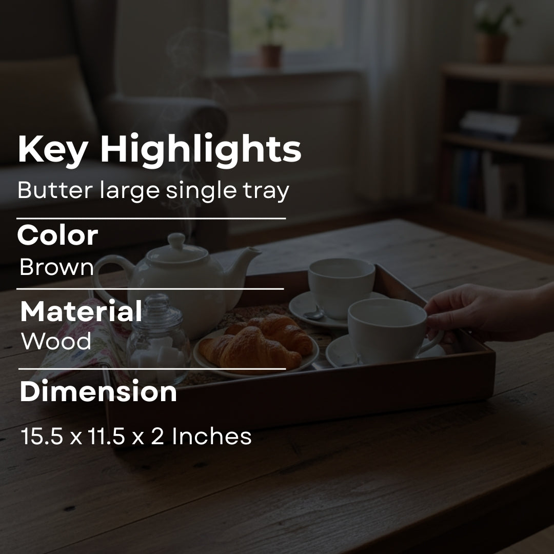 butterfrly rect single tray