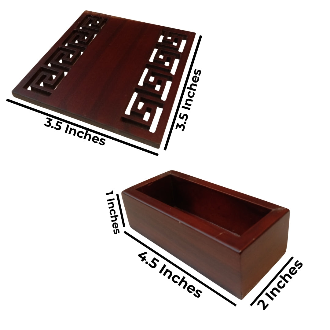 Versace wooden coaster set of 5