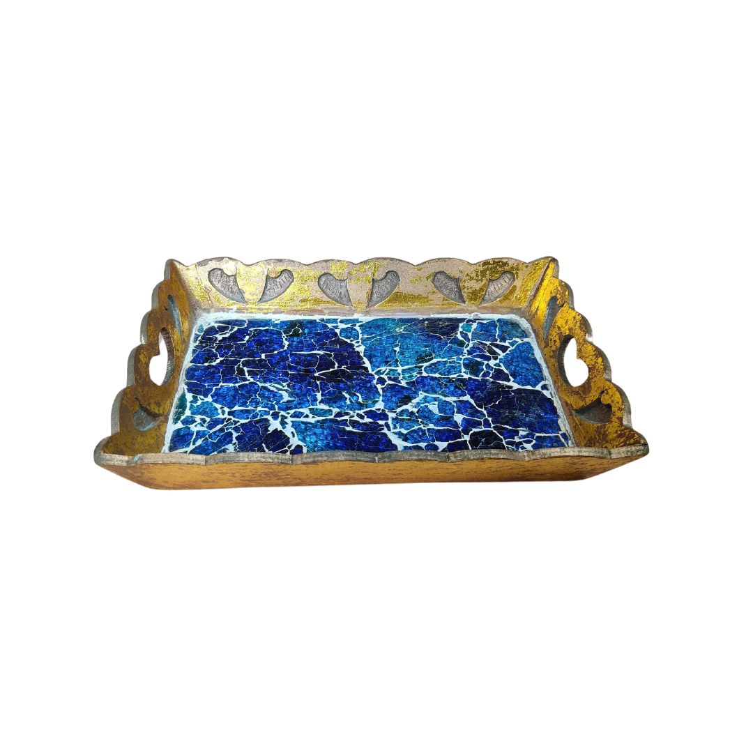 Single Tray - Blue Mosaic Small