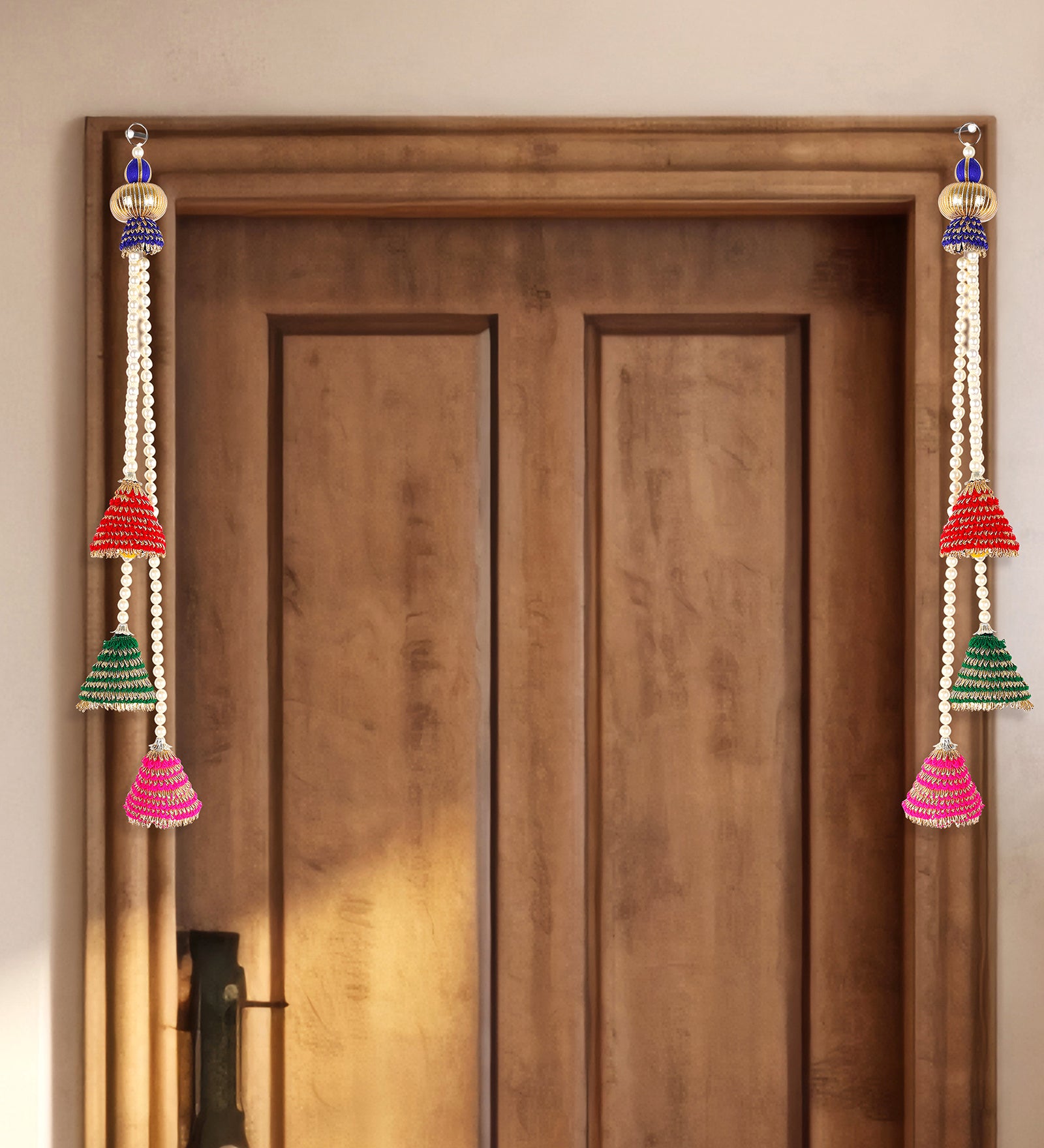 Side Hanging Toran Set Of 2 - 3 Bell