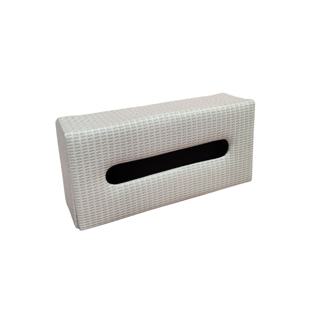 Tissue Box - Grey Leatherette