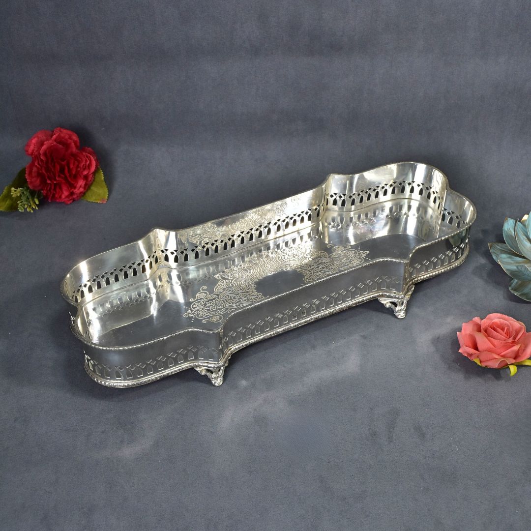 Gallery Tray With Chitayi Jar Set Of 3