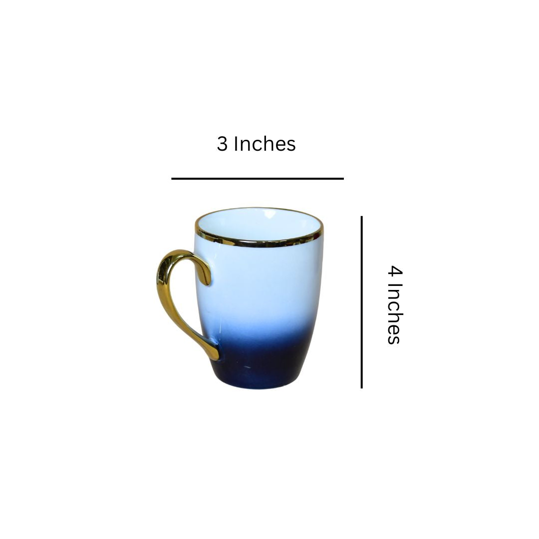 Ceramic Ombre Mug Set Of 2 - Blue