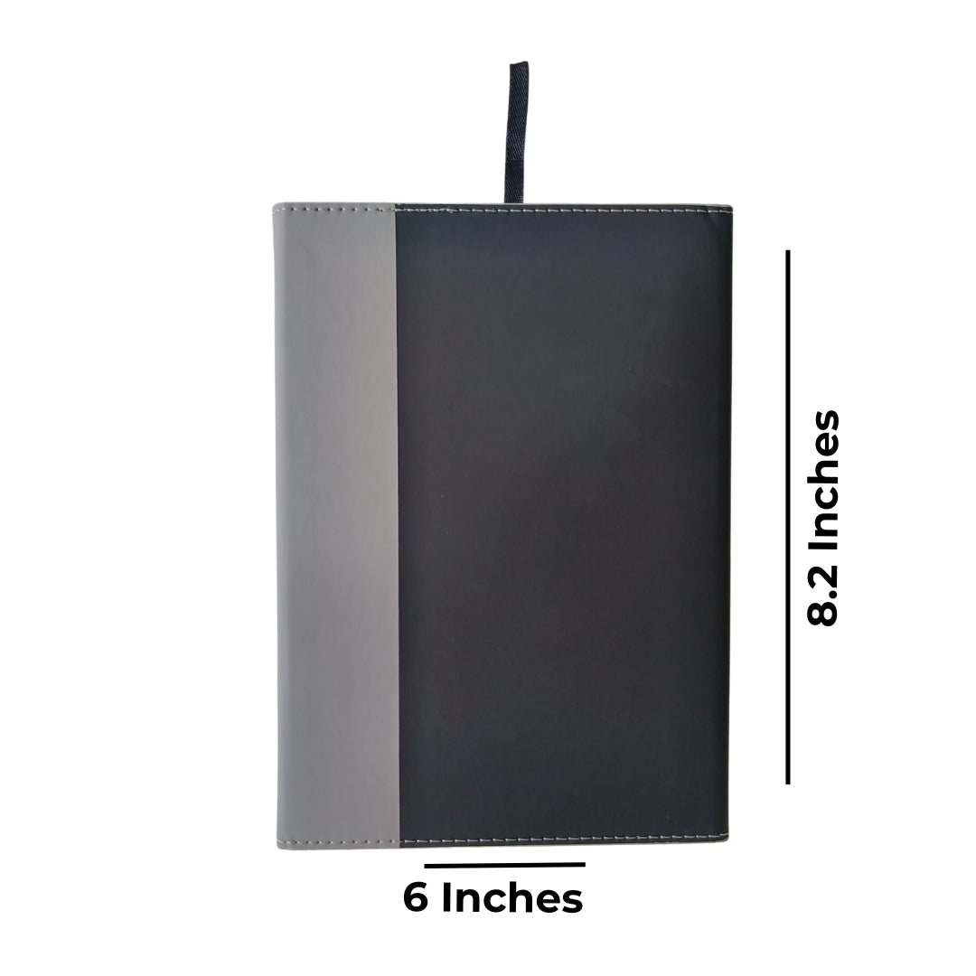 Black & Grey Flap Diary
