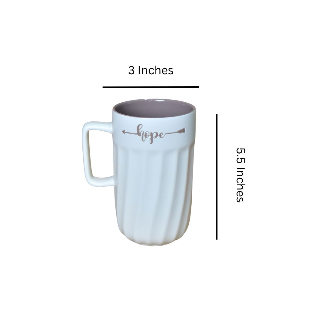 Hope Ceramic Mug - White