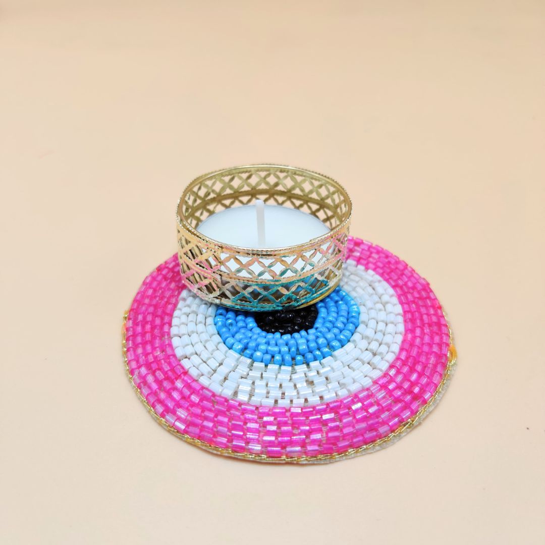 Evil Eye Tea Light Holders Set of 5 Multicolor