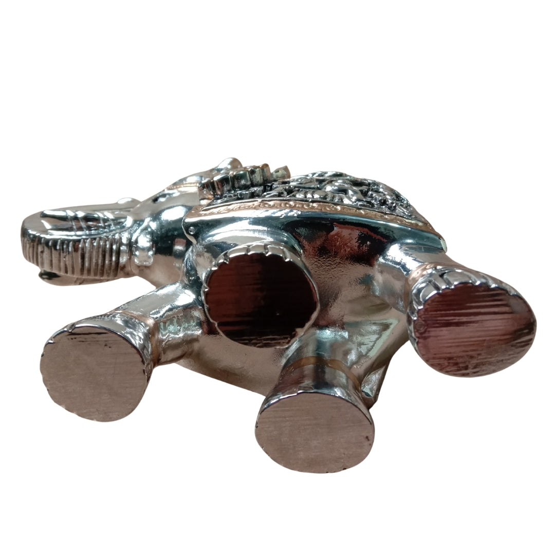 The Home Co- 999 Pure Silver Plated The Regal Duo Majestic Gajant laxmi Elephant Set of 2