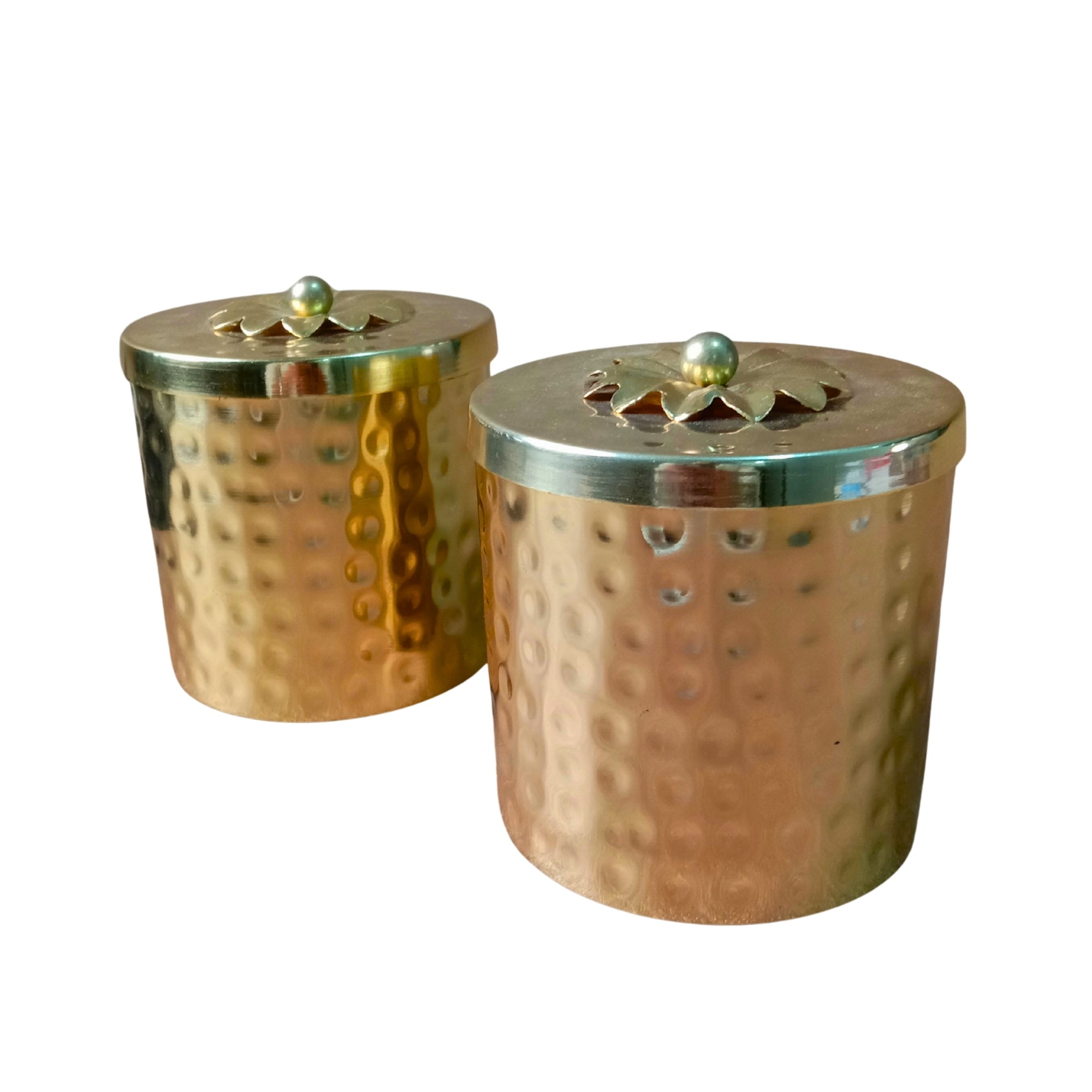 Gold Mirrored Square Tray with Greek Key Pattern