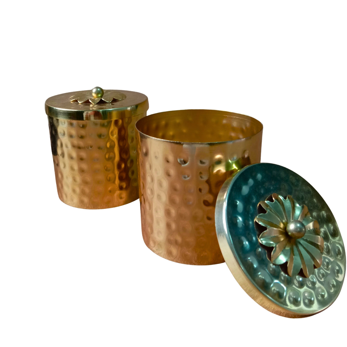 Gold Mirrored Square Tray with Greek Key Pattern