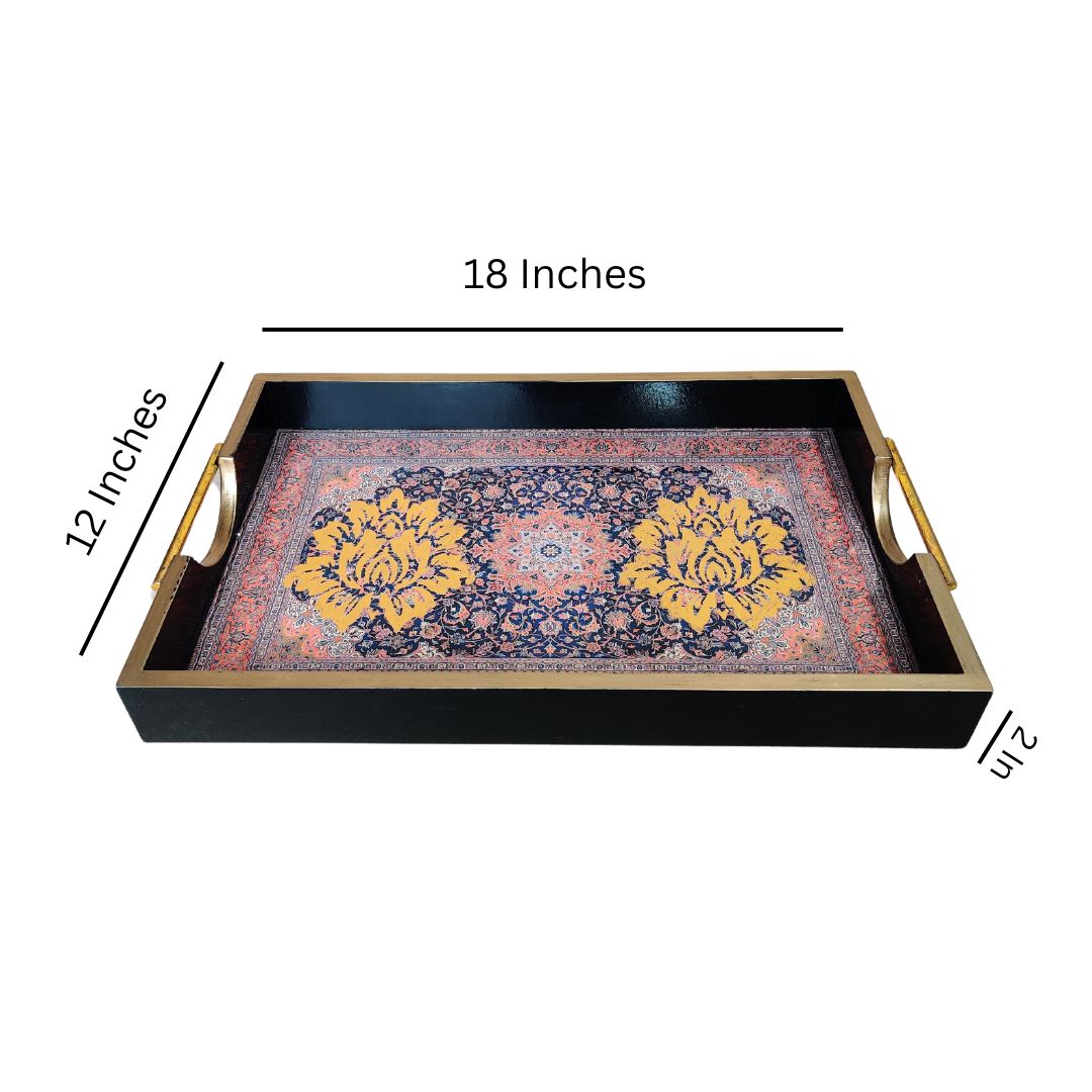 Single Tray - Large Maroon Turkish