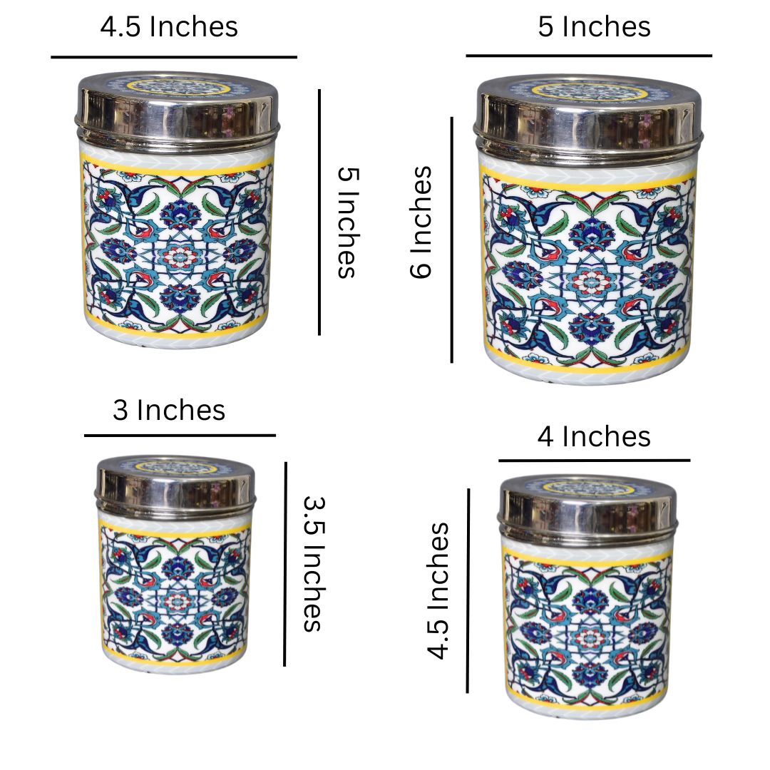 New Blue Jar Set Of 4