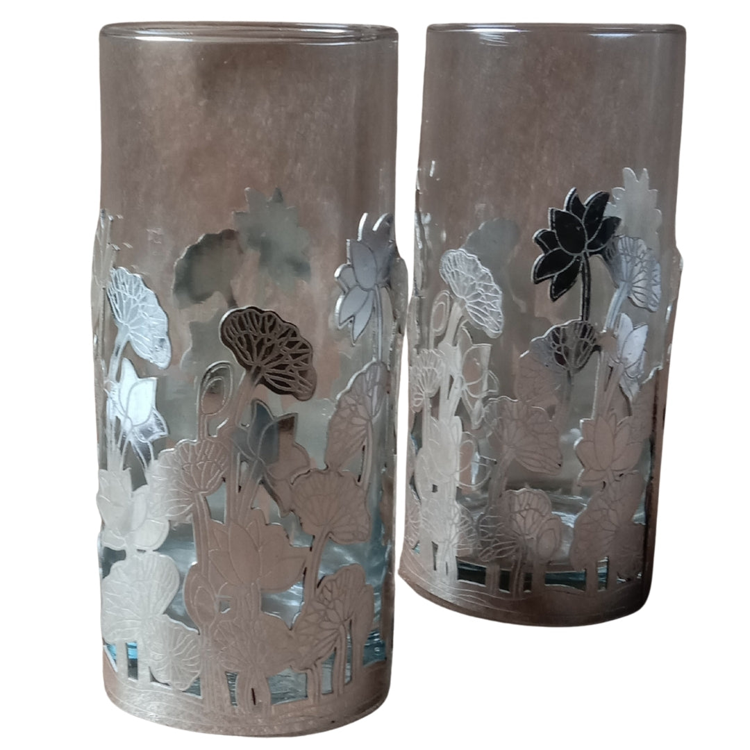Silver Plated Water Bottle and Glass Set with Velvet Gift Box