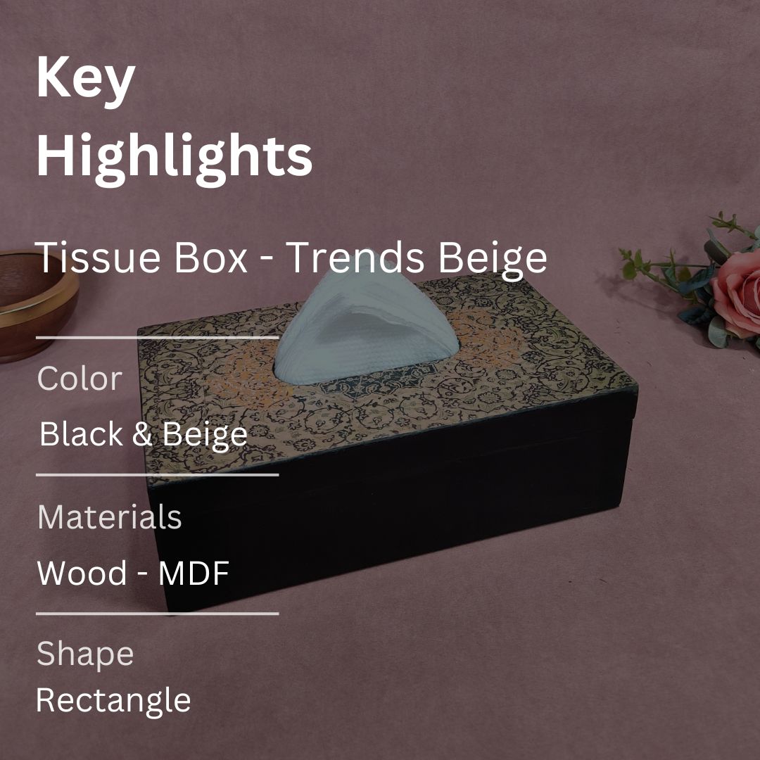 Tissue Box - Trends Beige