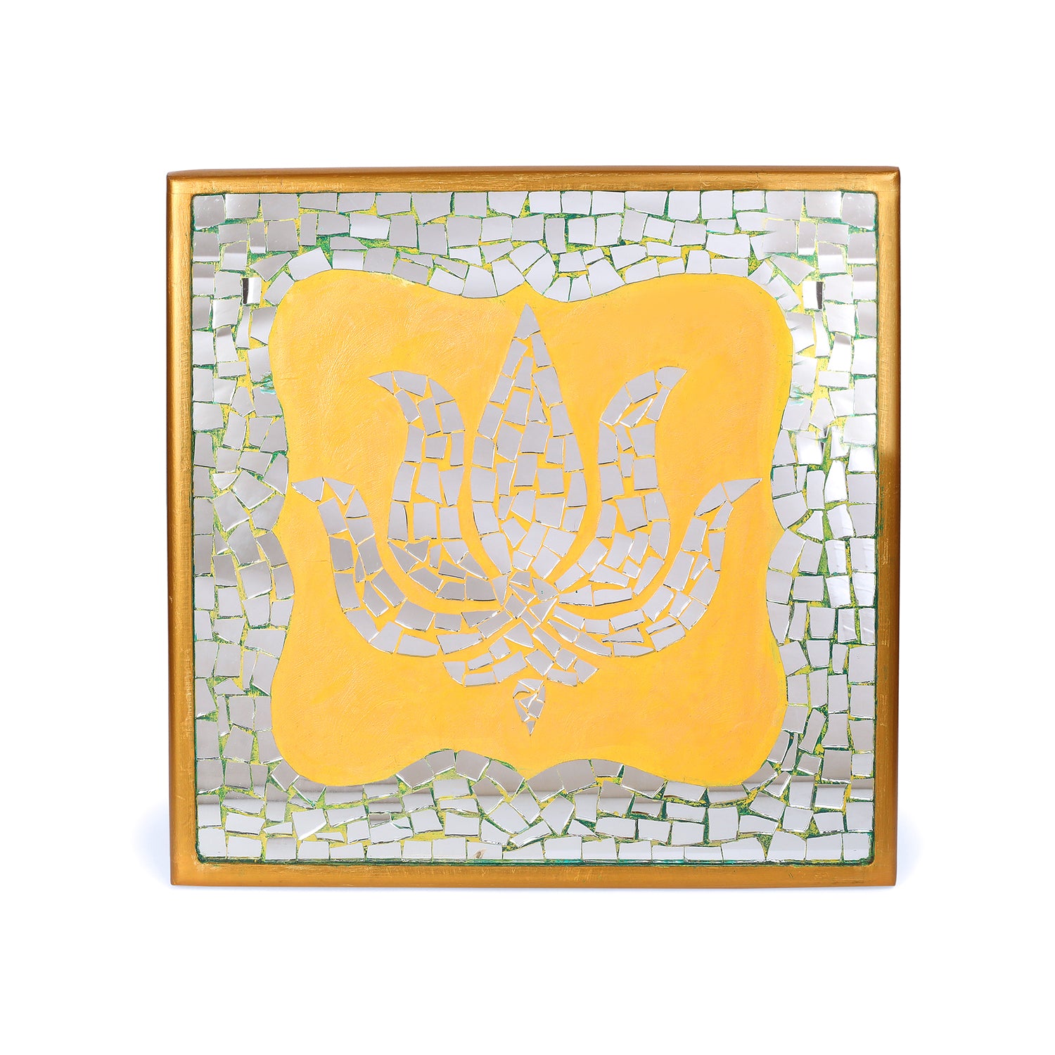 Lotus Mosaic Chowki 12"