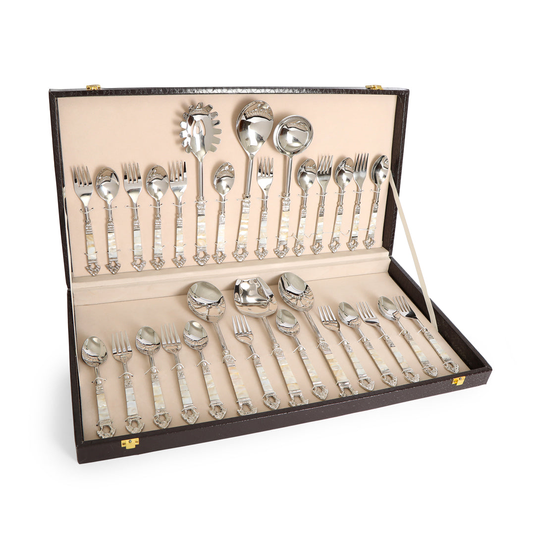 Cutlery Set - Mother of Pearl - Set of 30 Pcs