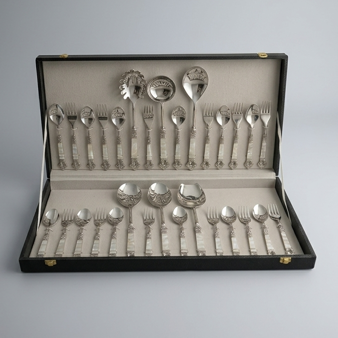 Mother of pearl cutlery set