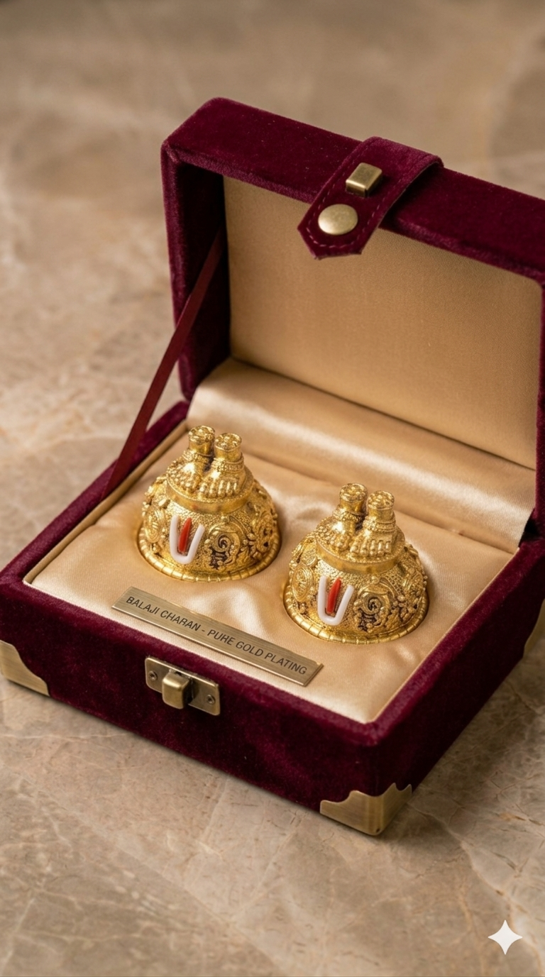 The Home Co- 24K Gold Plated The Balaji Charan- set of 2