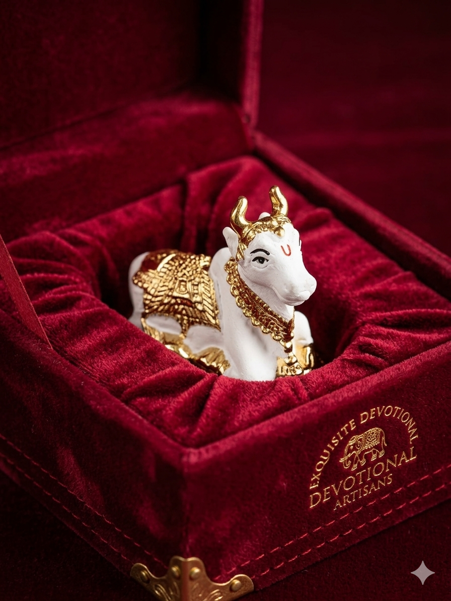 The Home Co- 24K Gold Plated The Divine Sentinel Fiber Nandi
