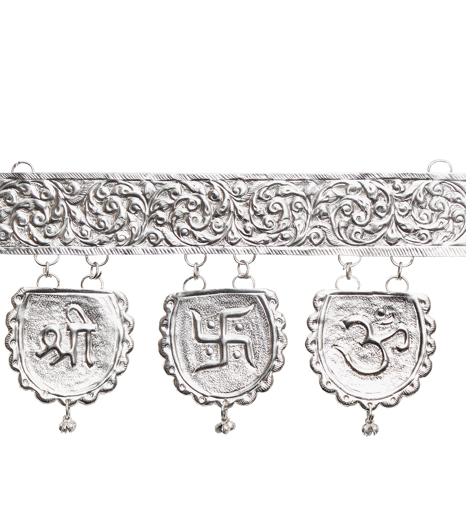 Silver Plated Shubh Labh Toran