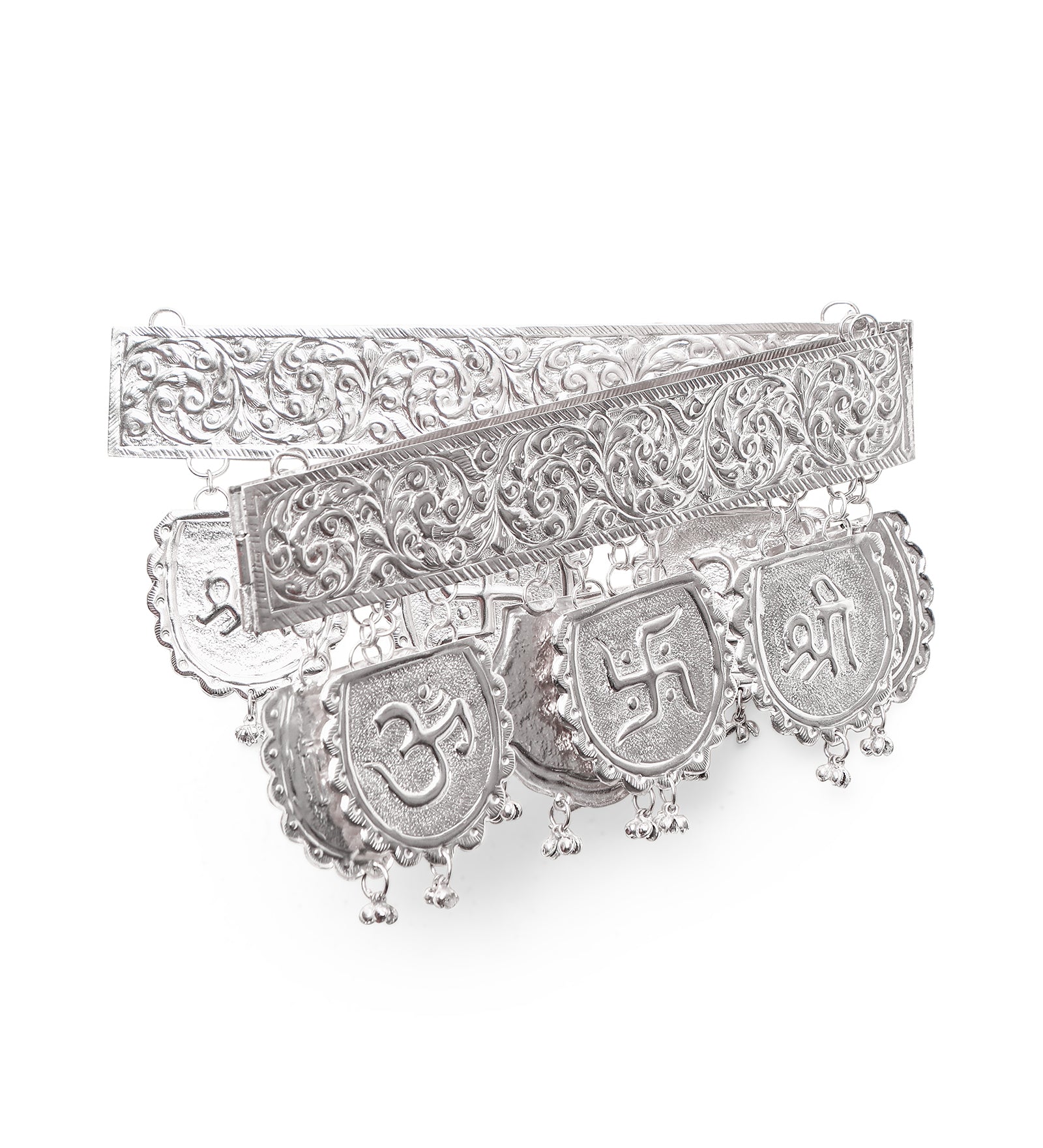 Silver Plated Shubh Labh Toran