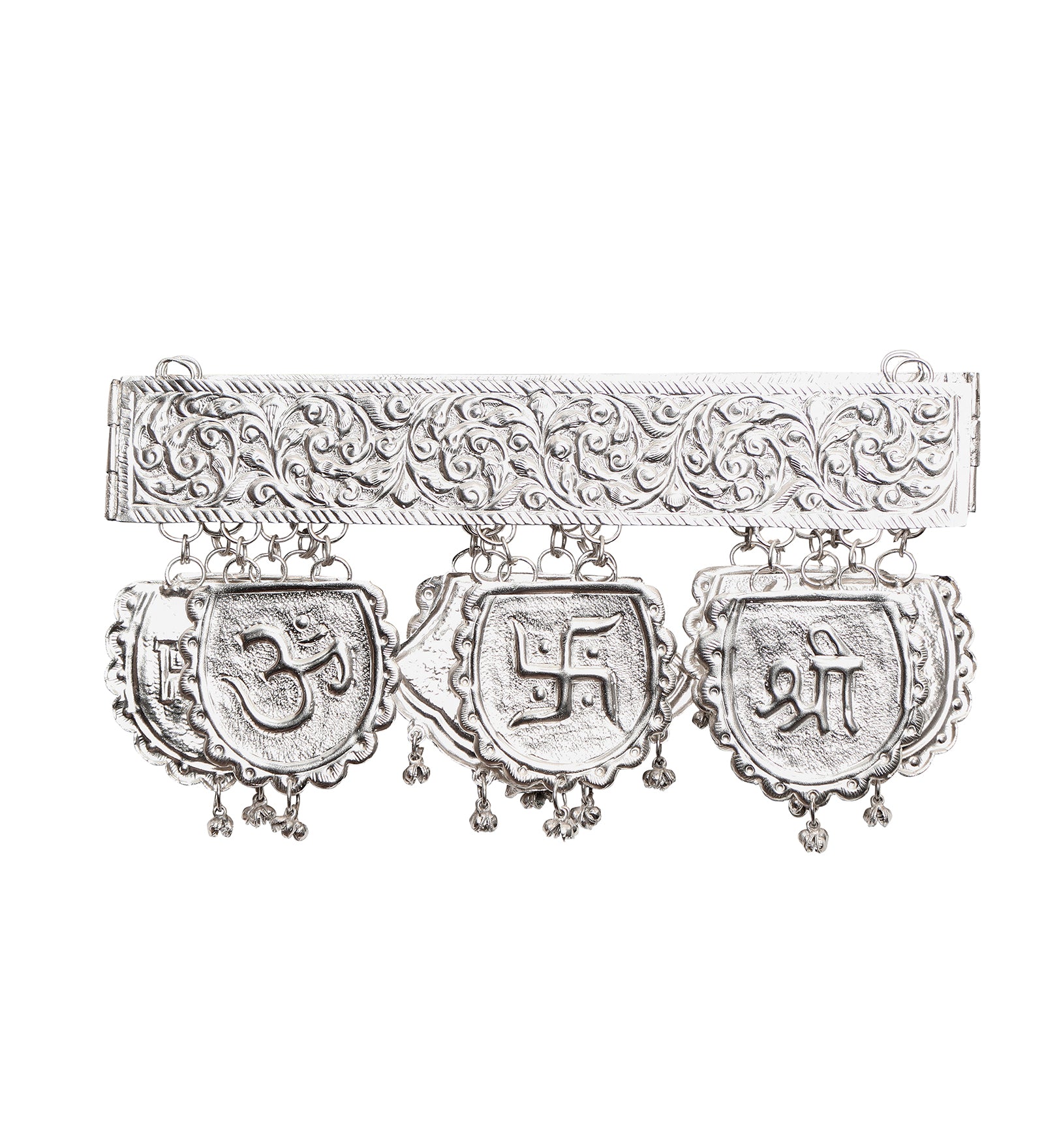 Silver Plated Shubh Labh Toran