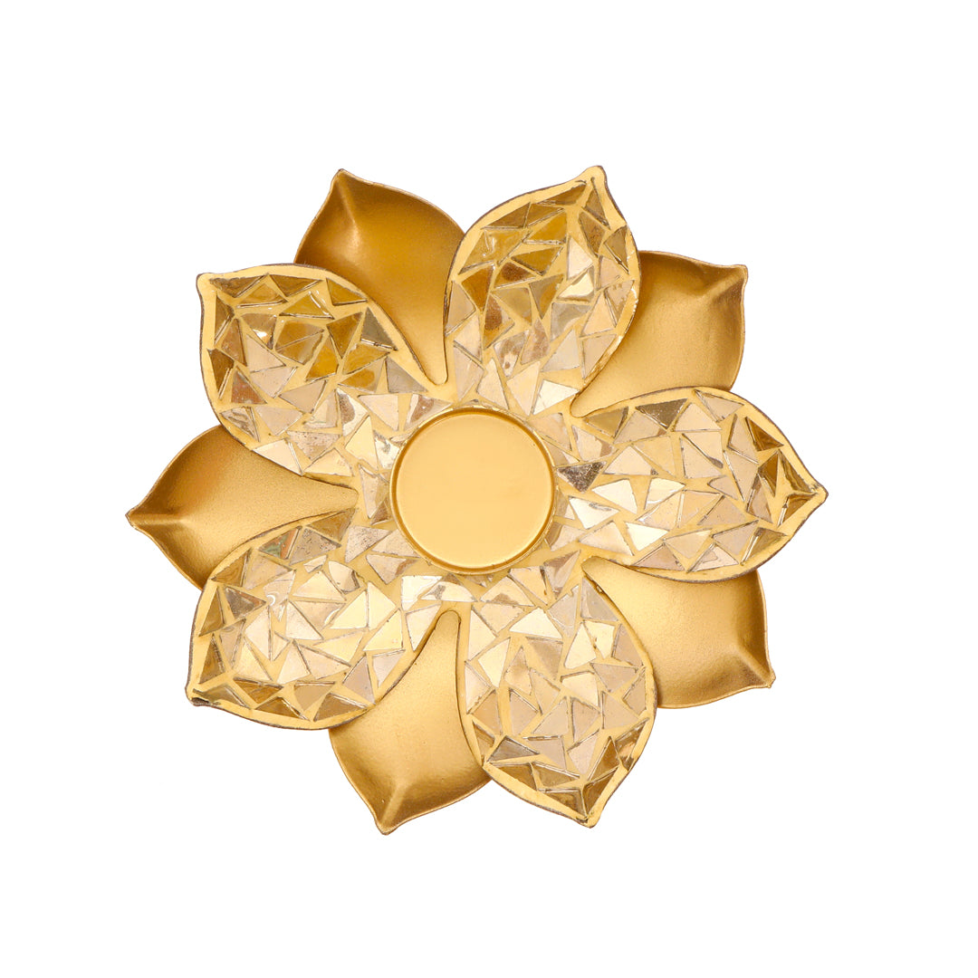 Gold Mosaic Lotus T-Light