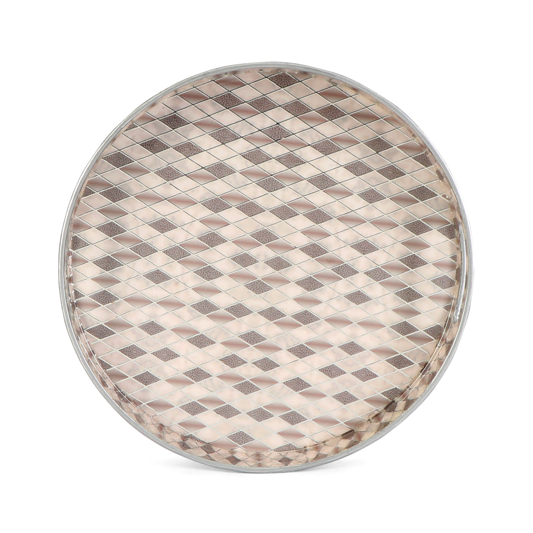 Round Tray - Set of 2 - Barfi Print