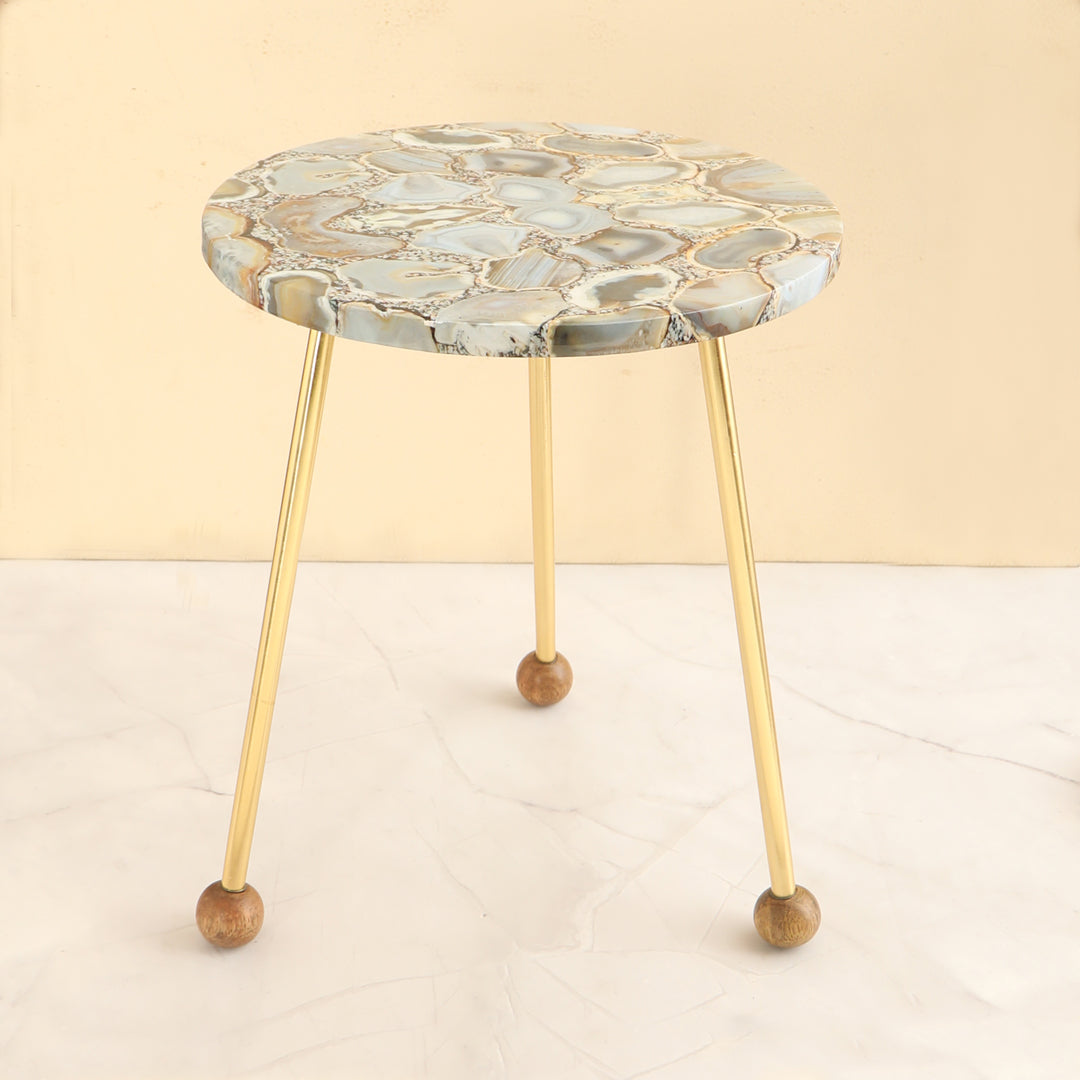 Agate Stool - Side Table 1- The Home Co.