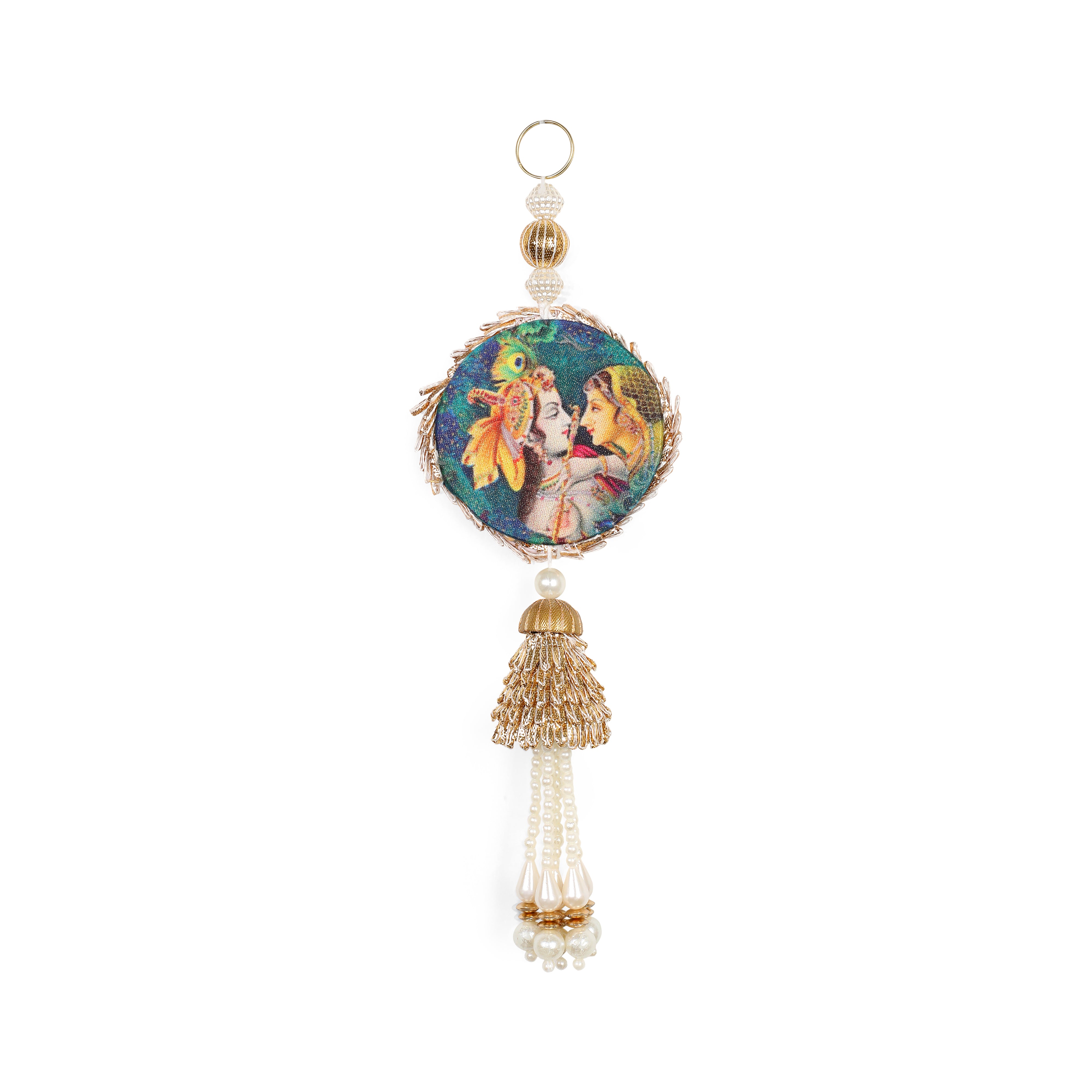 Side Hanging Set of 2 - Shubh Labh - Radha Krishna