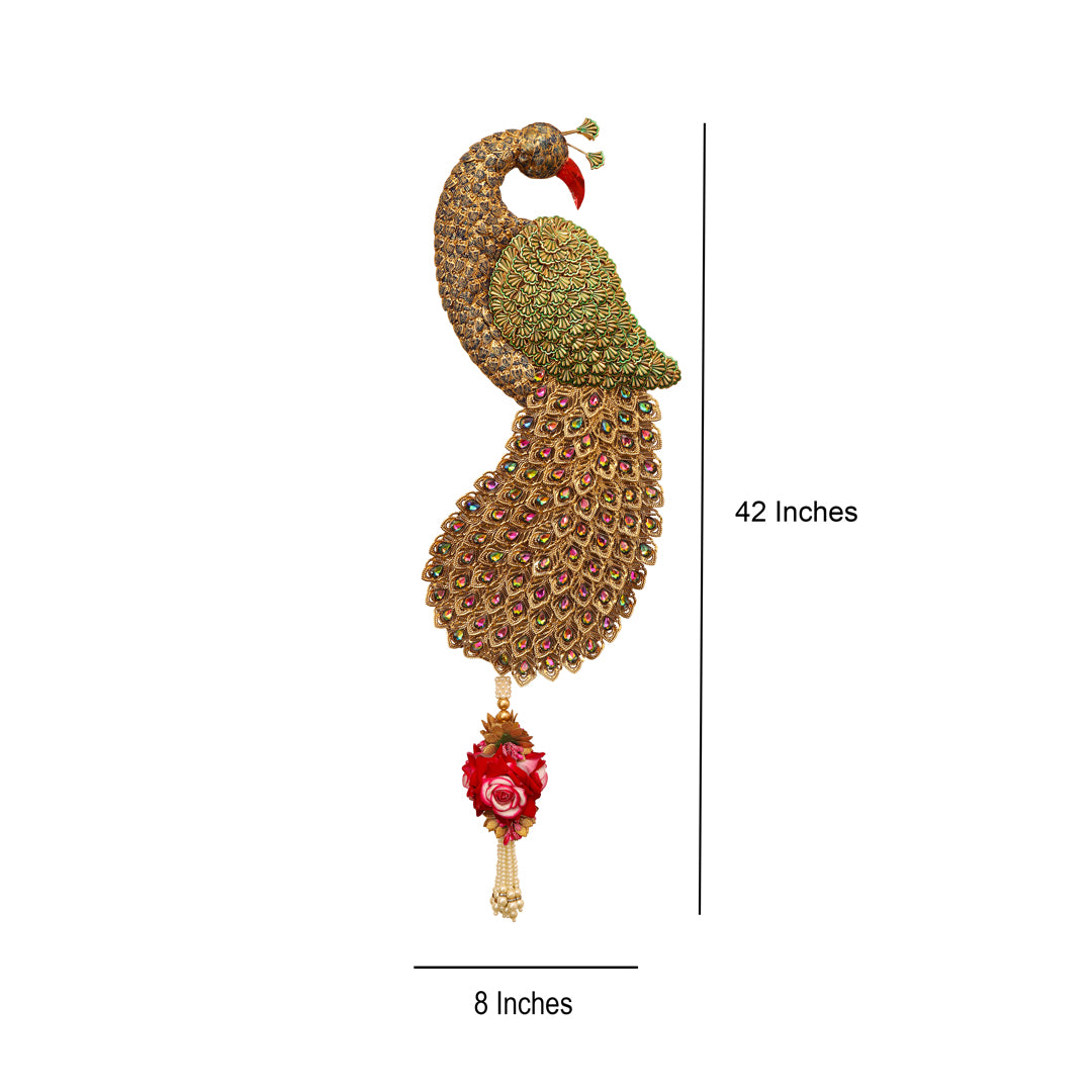 Side Hanging Toran Set of 2 - Peacock