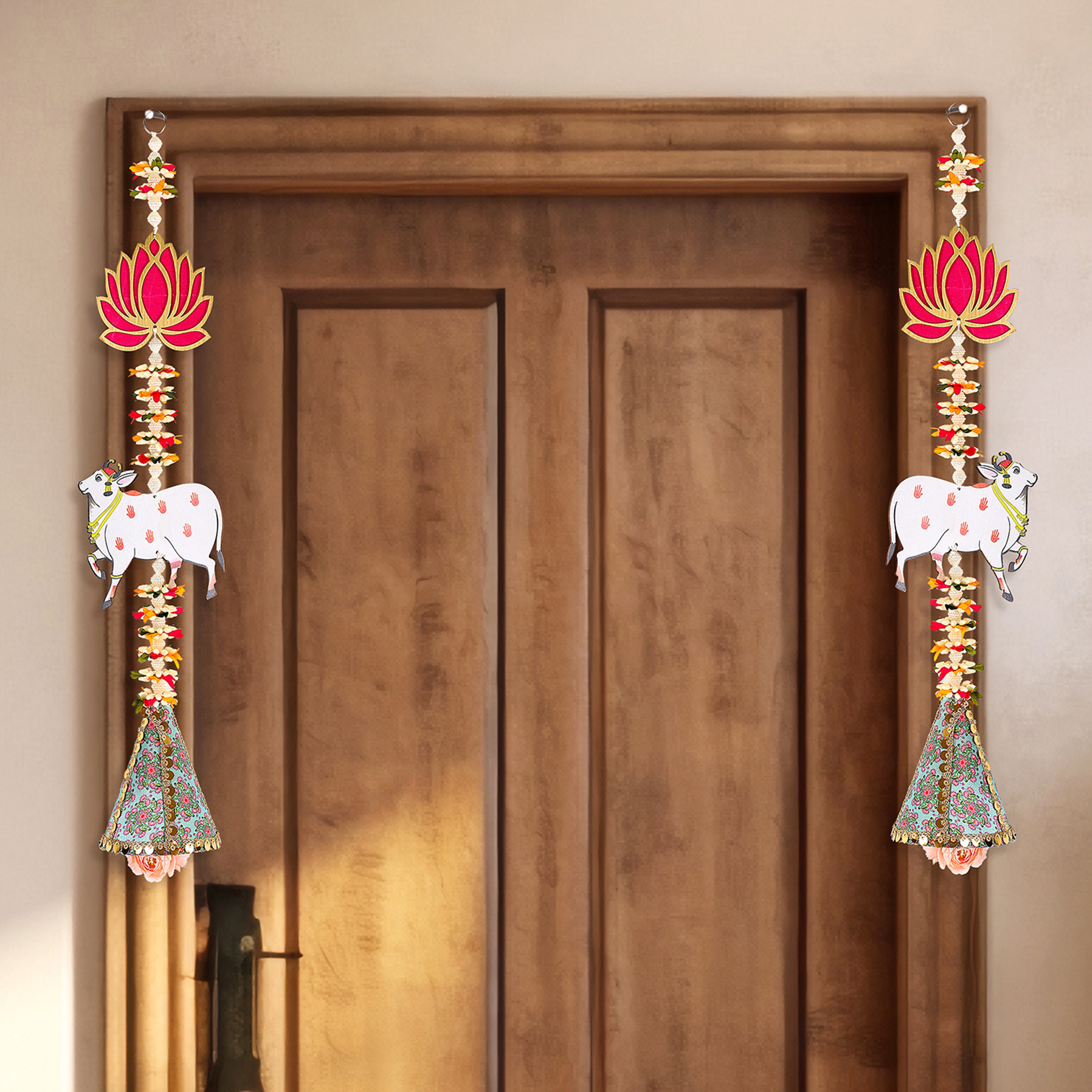 Side Hanging Toran Set Of 2 - Pichwai