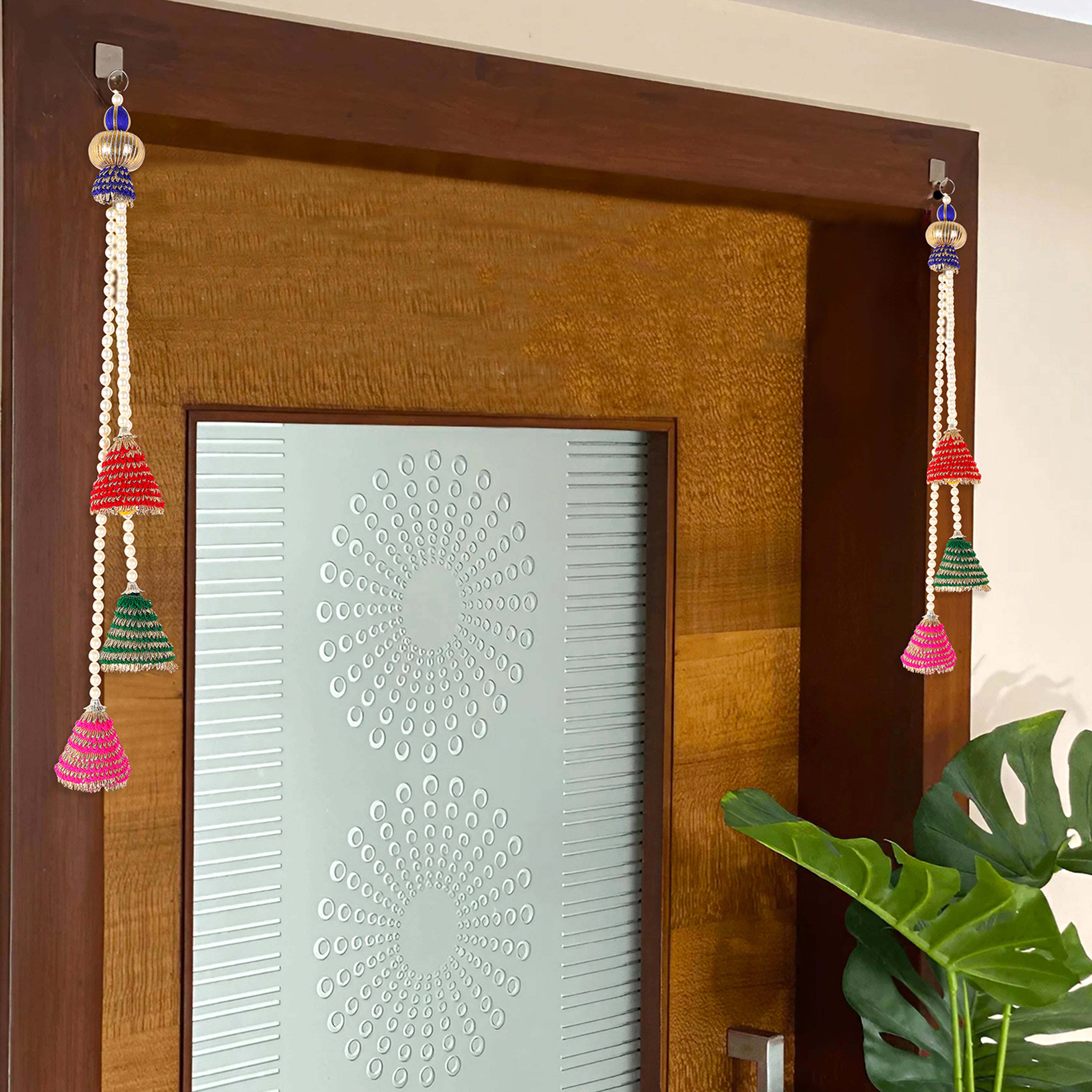 Side Hanging Toran Set Of 2 - 3 Bell