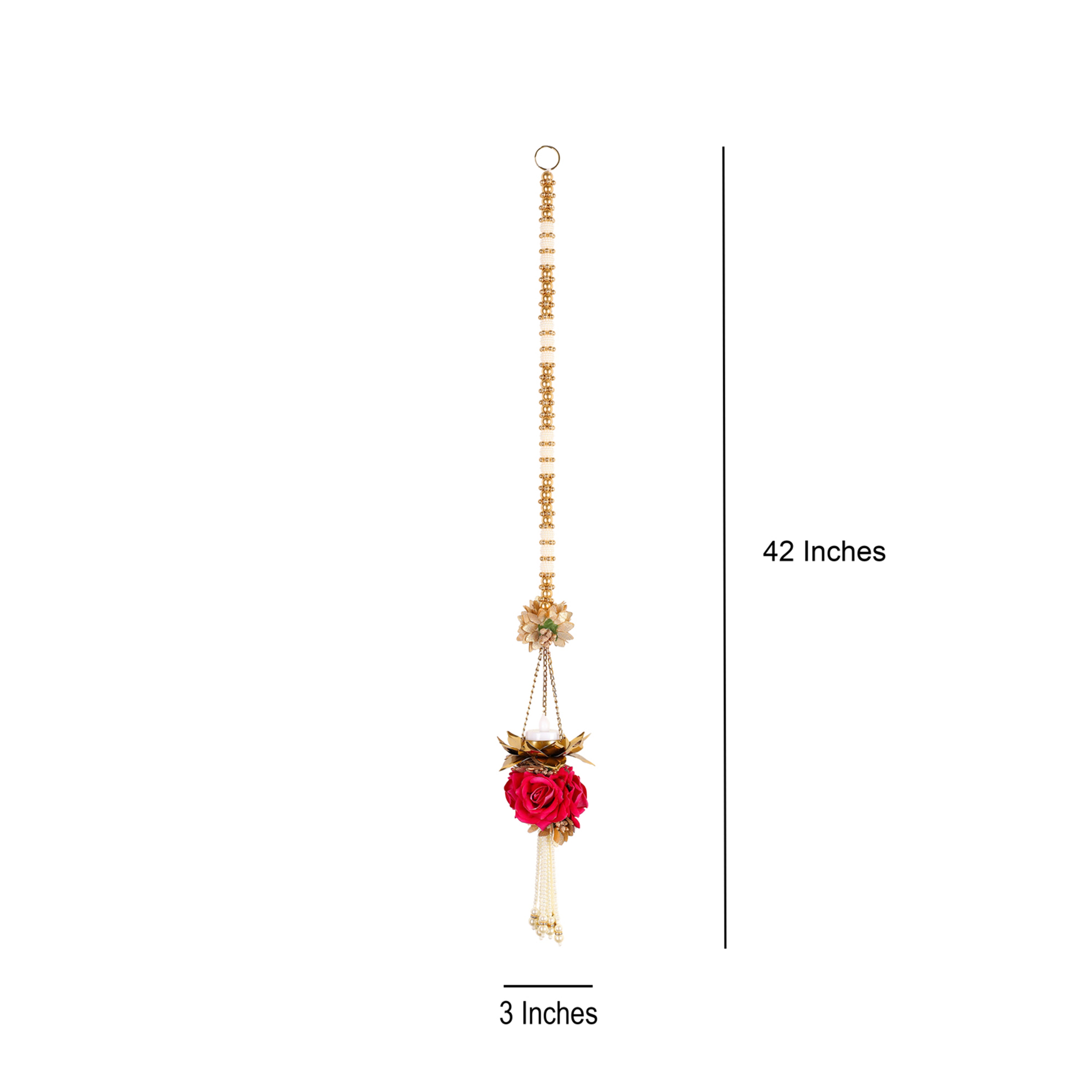 Side Hanging Toran Set Of 2 - Flower