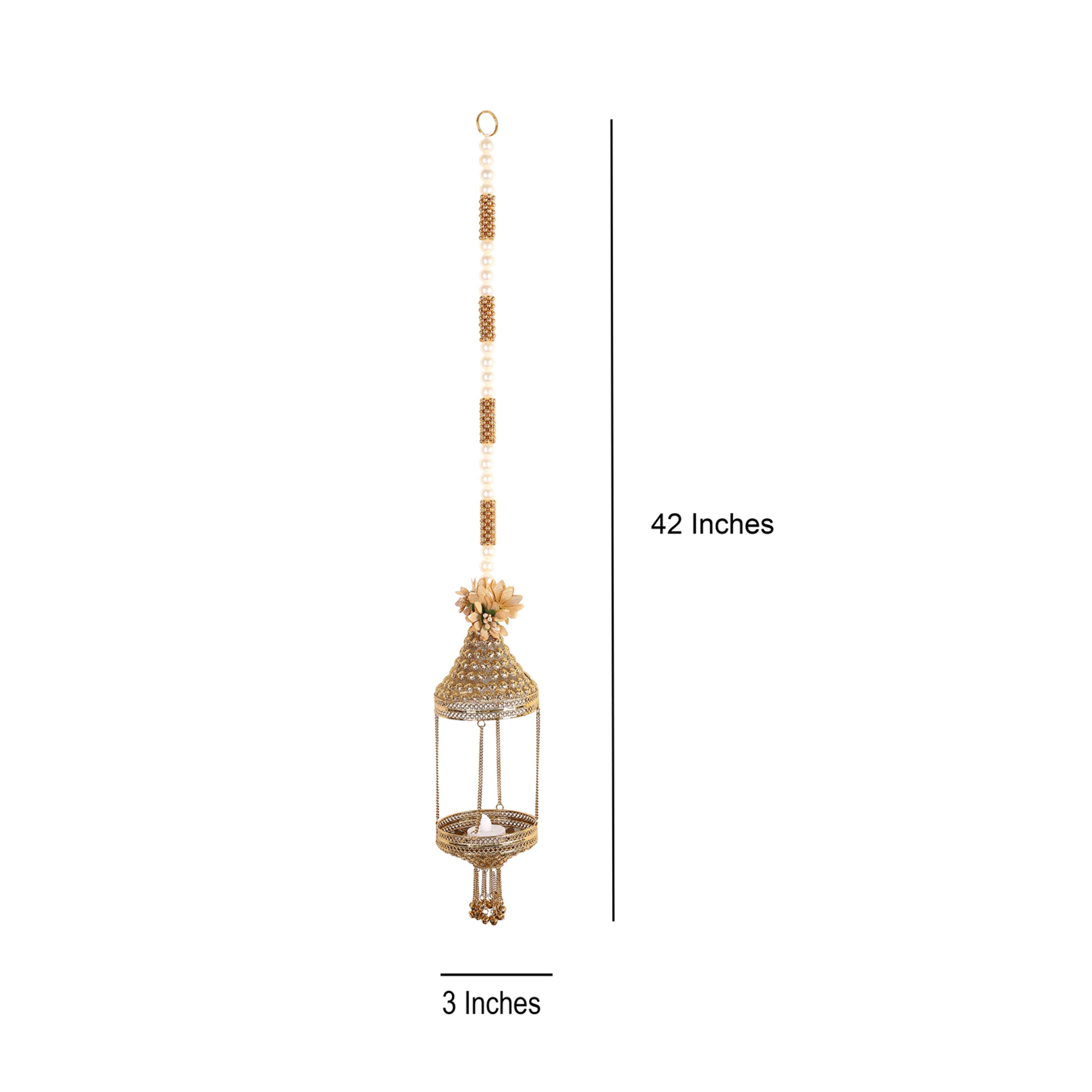 Side Hanging Toran Set of 2 - Open Lantern