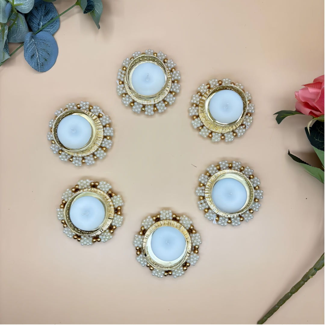 Moti Gota Tea Light Set Of 6